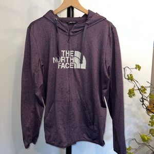 North Face Purple Zip Hoodie